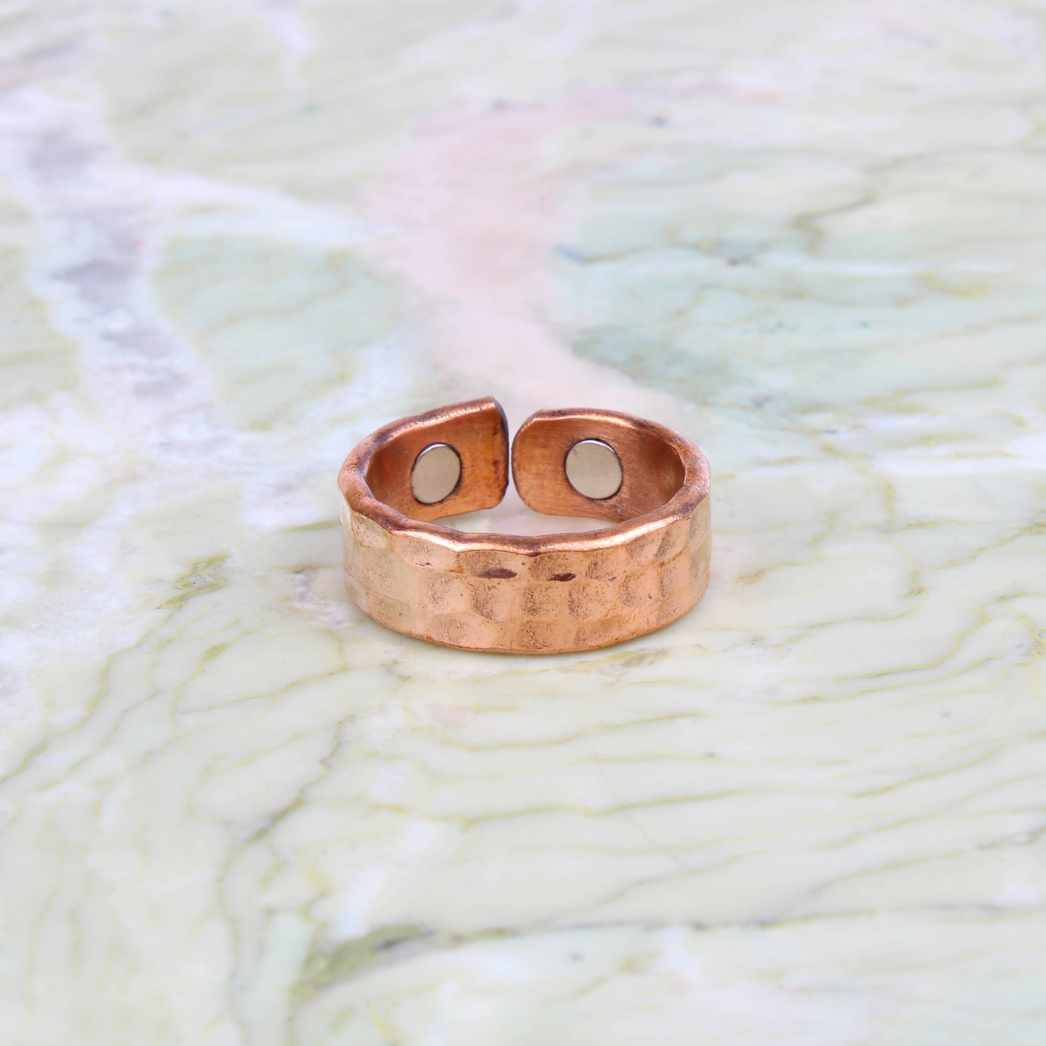 Copper Ring with Magnet (adjustable)