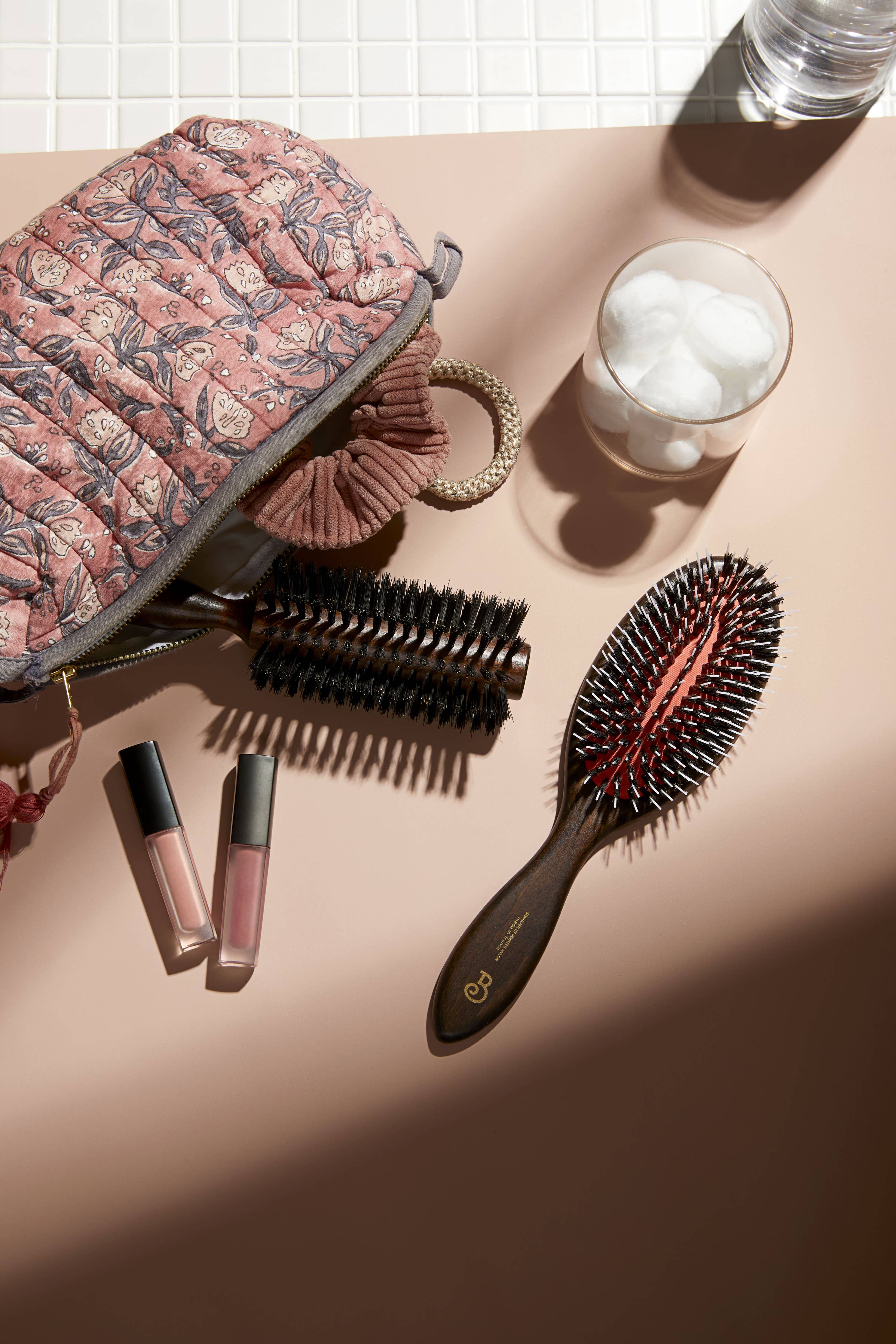 Large Format Pneumatic Brush with Boar and Nylon Dots