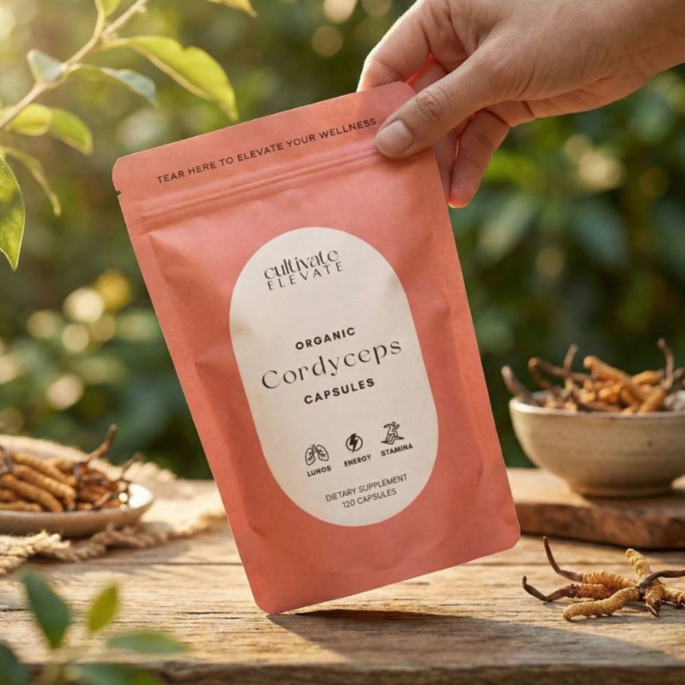 Cultivate Elevate Organic Cordyceps Capsules