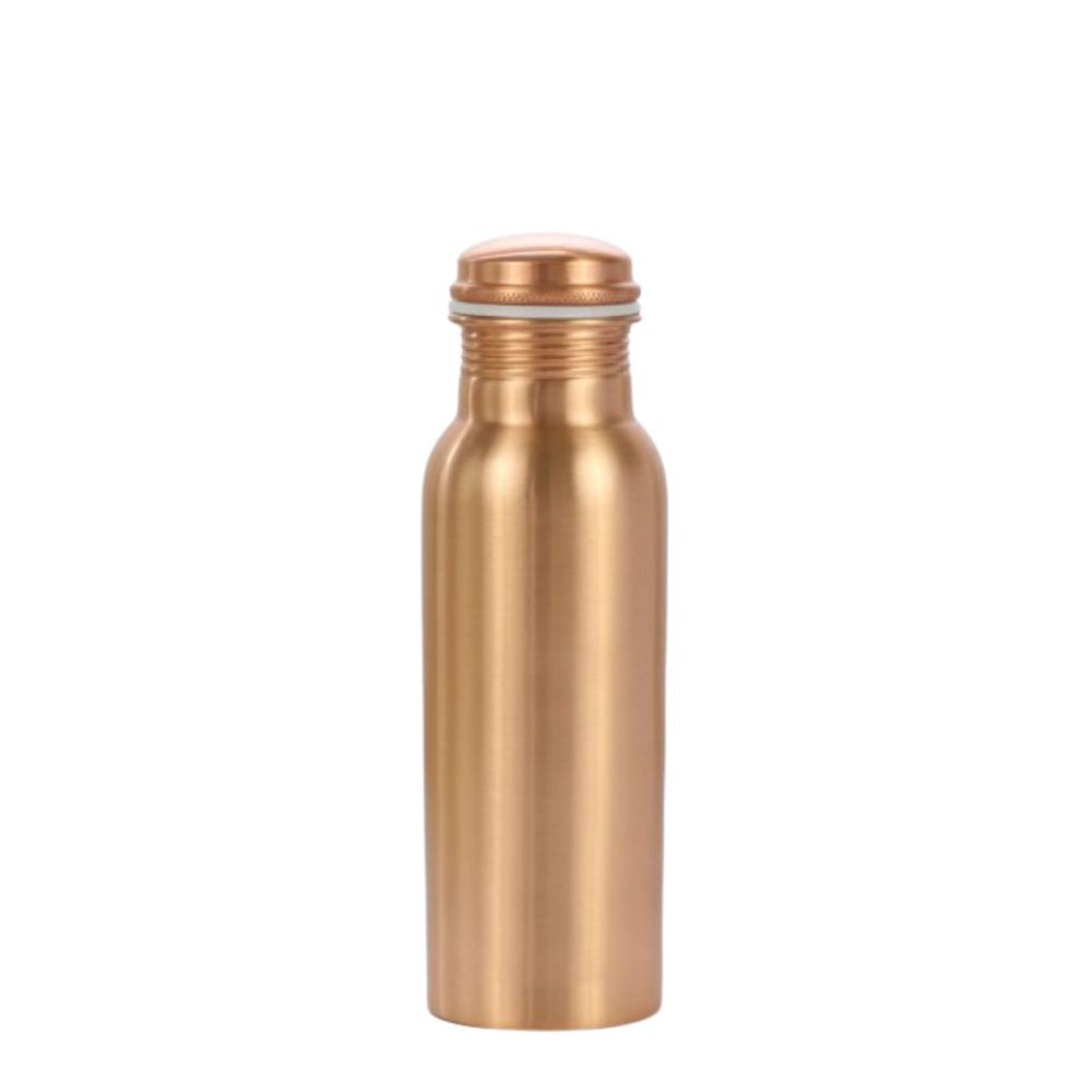 Premium Plain Matt Copper Water Bottle — 700ml