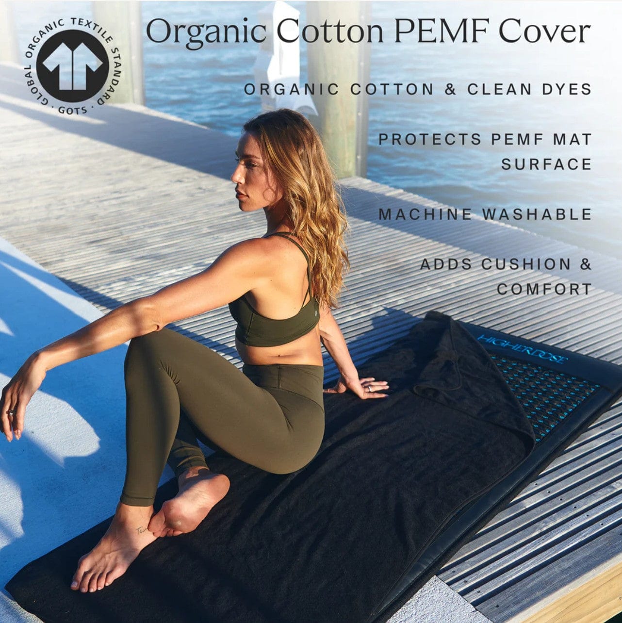 HigherDose Accessories PEMF Mat Organic Cotton Cover
