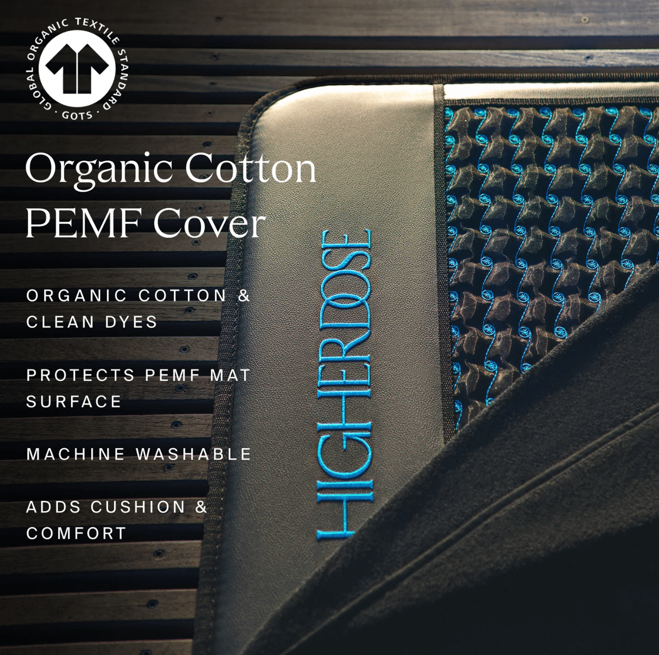 HigherDose Accessories PEMF Mat Organic Cotton Cover