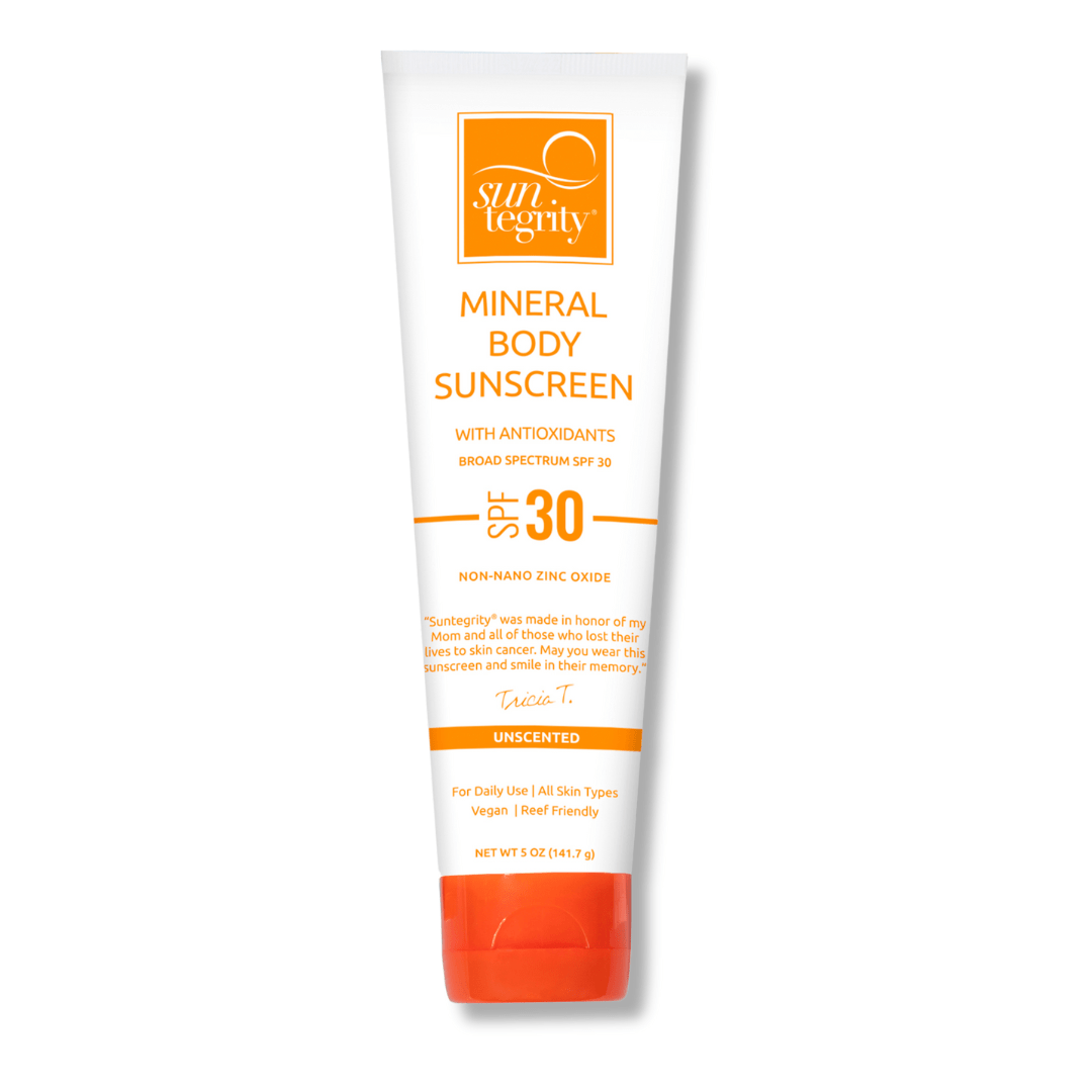 Suntegrity Sunscreen UNSCENTED Mineral Body Sunscreen, Broad Spectrum SPF 30