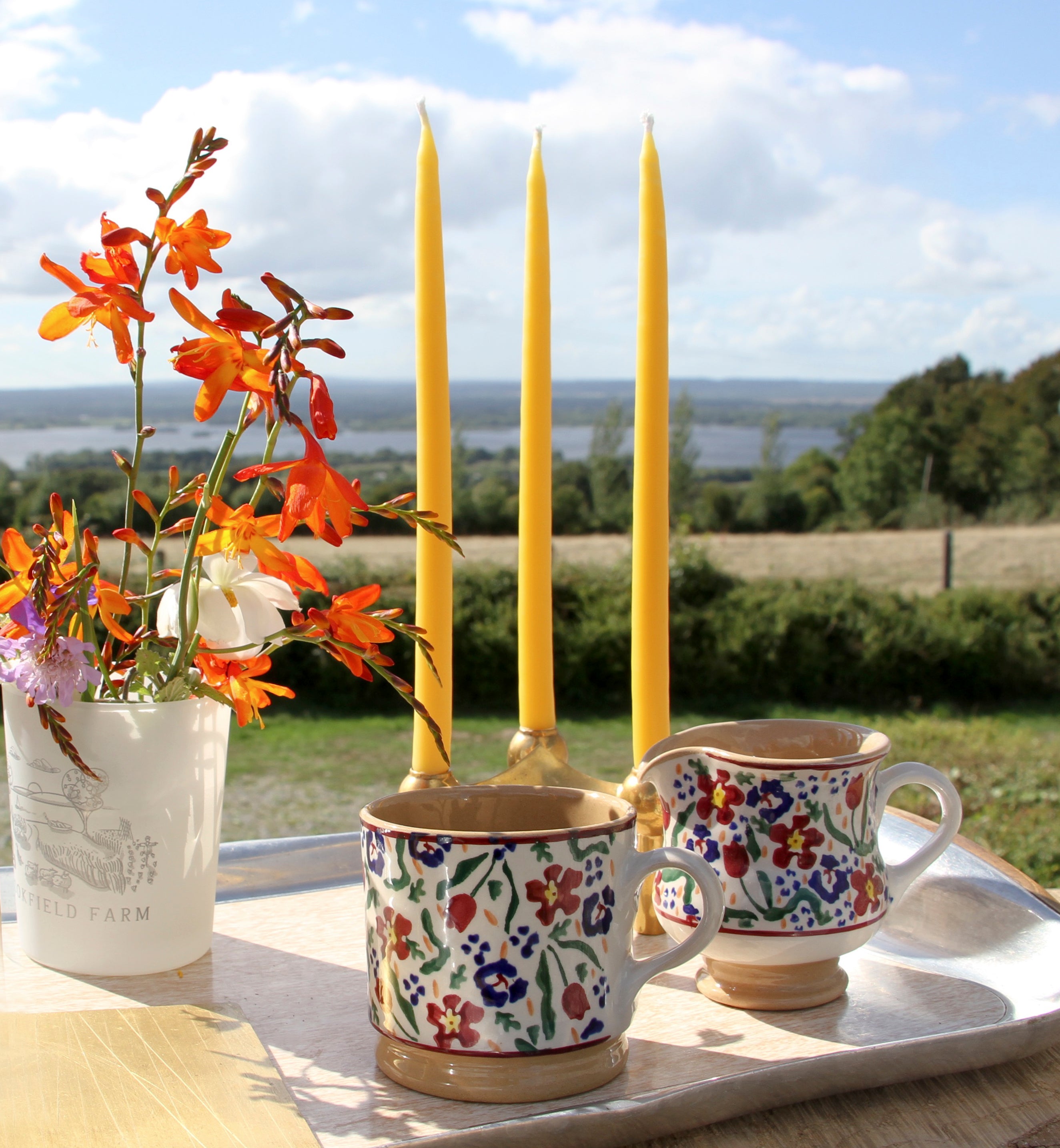 Brookfield Farm 100% Irish Beeswax Dinner Candles