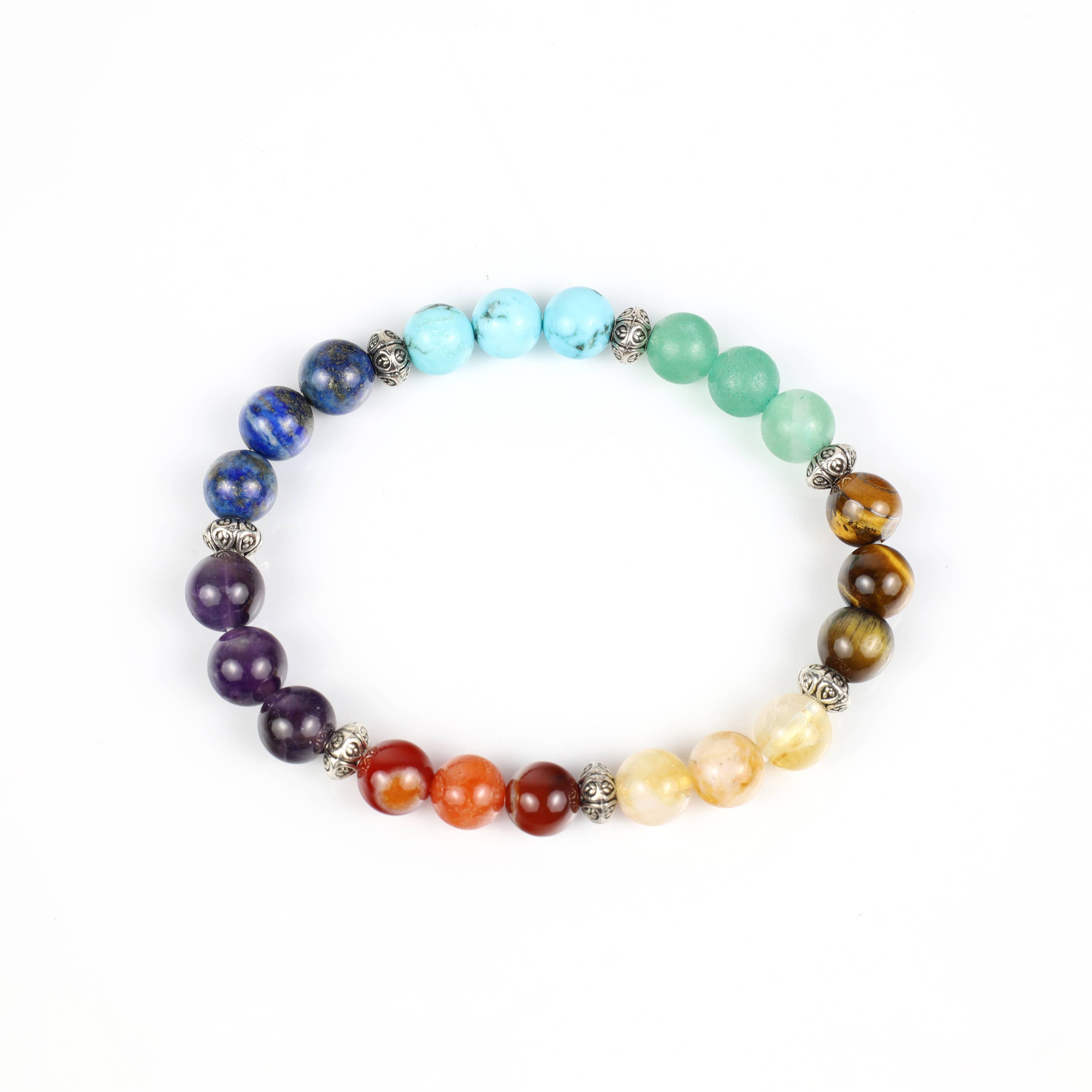 7 Chakra Crystal Bracelet A+ Grade 8mm