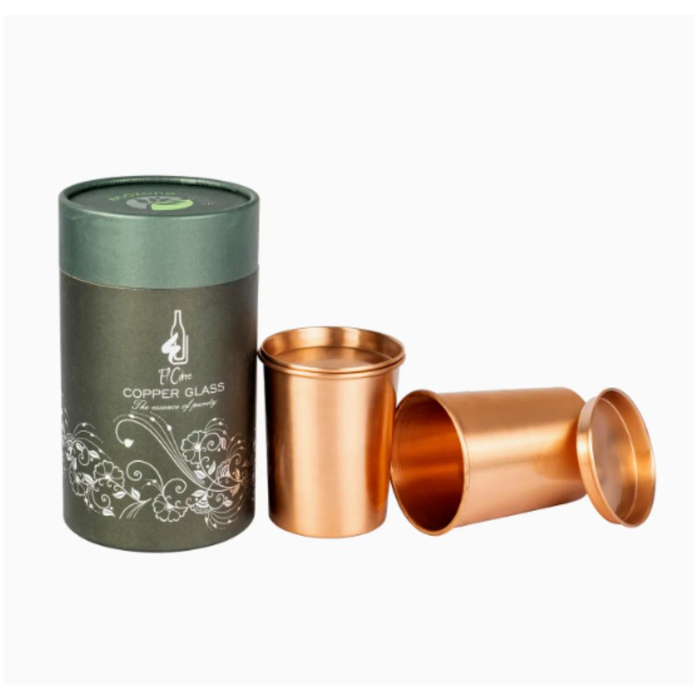 Pure Copper Drinking Cups, With Lids