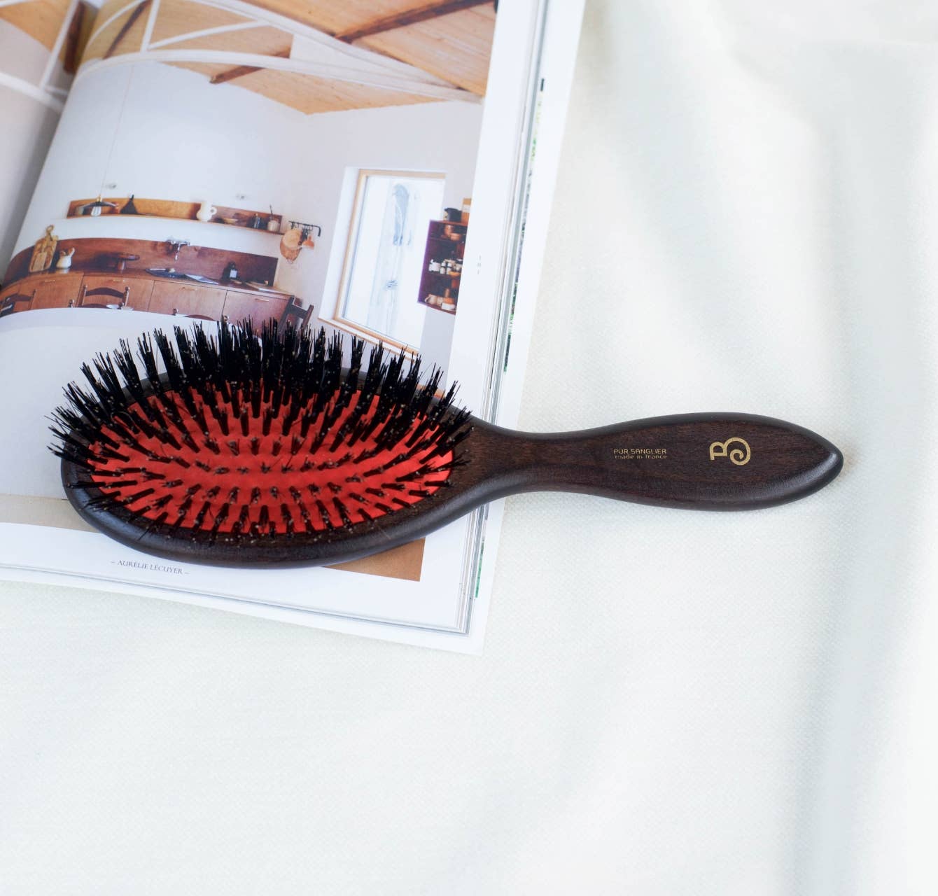 Jeanne Large Pneumatic Hairbrush, Pure Boar Bristles